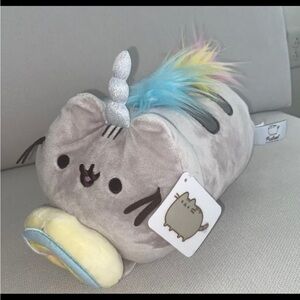 GUND Pusheenicorn Donut Log Rainbow Plush Stuffed Animal Cat, 9.5"